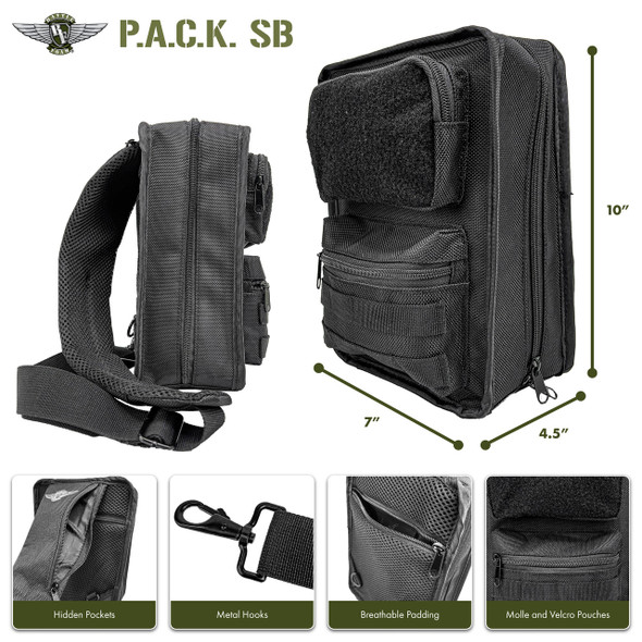 P.A.C.K. SB Shoulder Bag Custom Load Out (Black)