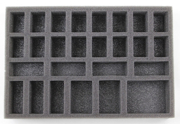 This foam kit comes with 2x 1 inch thick, 2x 1.5 inch thick and 1x 2 inch thick of the Infinity Universal Troop Foam Tray.