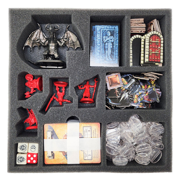 HeroQuest First Light Game Box Foam Tray HeroQuest First Light Game Box Foam Tray