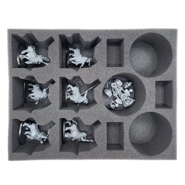 Helsmiths of Hashut 6 Bull Centaurs 3 Deathshrieker Batteries Foam Tray (BFL-3)