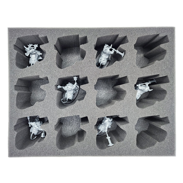 Helsmiths of Hashut 12 Bull Centaurs or Annointed Sentinels Foam Tray (BFL-3.5)