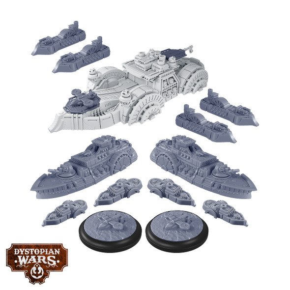 Dystopian Wars: Gotham Battlefleet Set