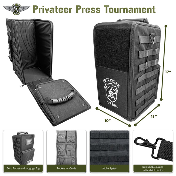 Privateer Press Tournament Bag Custom Load Out (Black)
