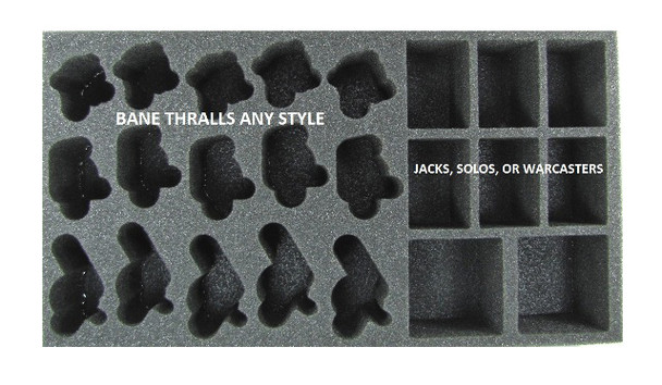 (Cryx) Cryx Bane Thralls Troop Foam Tray (PP-2.5)