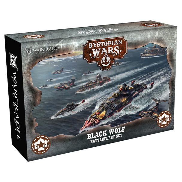 Dystopian Wars: Black Wolf Battlefleet Set