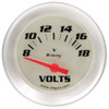 Equus 2-5/8 Dia Voltmeter Gauge Silver 8-18 Volts E8468