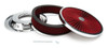 Racing Power Co-Packaged 14In X 3In Super Flow Air Cleaner Chrome/Red R2236
