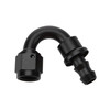 Allstar Performance Pushlock Hose End Black 150 Deg Elbow -16 All49476
