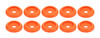 Allstar Performance Body Bolt Washer Plastic Fluorescent Orange 10Pk All18854