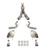 Corsa Performance 24-  Mustang 5.0L Cat Back Exhaust 21250Blk