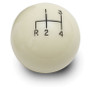 Lokar 2In Shift Knob Ivory 4 Speed Sk-6890