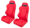 Nrg Innovation Seat Type-R  Reclinable Red Cloth W/Red Stich Rsc-210L/R