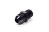 Fragola Straight Adapter Fitting #8 X 1/4 Mpt Black 481607-Bl