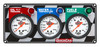 Quickcar Racing Products 3 Gauge Panel Op/Wt/Fp  61-6012