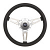 Gt Performance Gt9 Retro Cobra Style Steering Wheel Black 38-4245