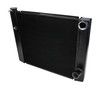 Allstar Performance Dual Pass Radiator 19X26 1 Row Lightweight Black All30345