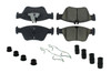 Centric Brake Parts Posi-Quiet Ceramic Brake Pads With Shims And Har 105.071