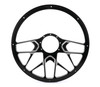 Billet Specialties Steering Wheel 1/2 Wrap 15.5In Redline Black Bc34107