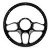 Billet Specialties Steering Wheel 1/2 Wrap 14In Win Lite Black Bc30102