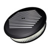 Billet Specialties Air Cleaner 14In Round Ball Milled Black Blk15820