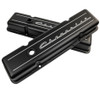 Billet Specialties Valve Cover Sbc Short Chevrolet Logo Black Blk95123