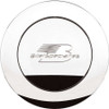 Billet Specialties Polished Horn Button Lg. Billet Logo 32625