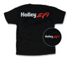 Holley T-Shirt - Large W/Holley Efi Ss Logo - Black 10044-Lghol