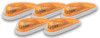 Pacer Performance Hi-Five Cab Roof Lights Amber Teardrop 20-205