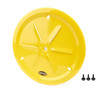Dominator Race Products Wheel Cover Louver Vent Alum Bolt 15In Yellow 1031-B-Ye