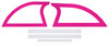 Dominator Race Products Sail Panel Pair Late Model Pink 830-Pk