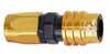Jiffy-Tite Q/R #6 Straight Hose End Gold/Black 31606