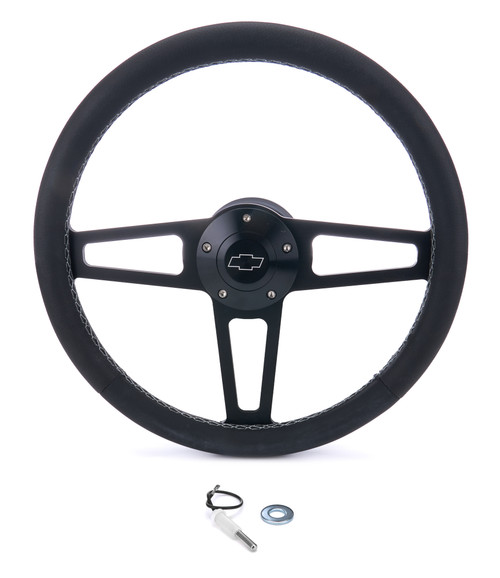 Grant Billet Classic Series Black Wheel Chevy Logo 1916-2