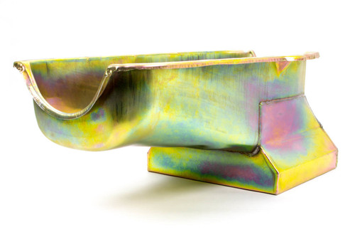 Racing Power Co-Packaged 55-79 Sbc Steel Drag Race Oil Pan Zinc R9725X