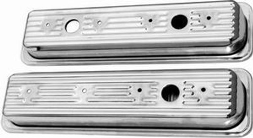 Racing Power Co-Packaged Chrome 87-Up Chevy 5.0L -5.7L Oem Valve Covers R9702