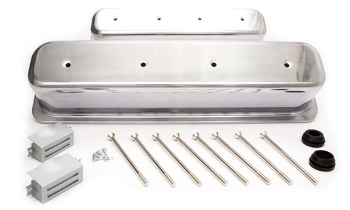 Racing Power Co-Packaged Sbc Alum Tall Center Bolt V/C Plain Polished R6046