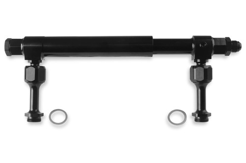 Earls #8An Adj. Fuel Log - Billet Aluminum Black At105008Erl