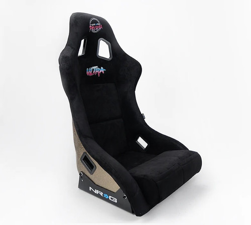 Nrg Innovation Seat Prisma Ultra Large Black Cloth Race Bolster Frp-302Bk-Ultra