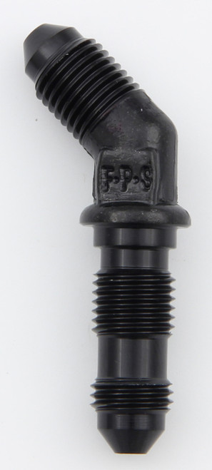 Fragola #3 X 45 Deg Bulkhead Fitting Black 483703-Bl