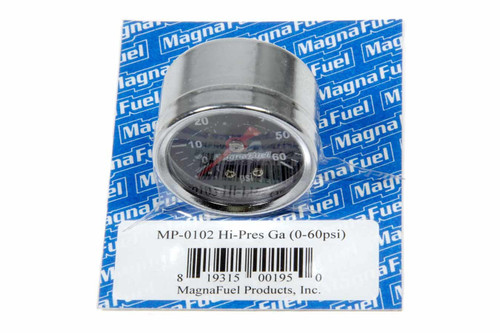 Magnafuel/Magnaflow Fuel Systems High Pressure Fuel Gauge 0-60Psi Mp-0102