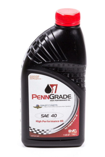 Penngrade Motor Oil 40W Racing Oil 1 Qt  Bpo71406