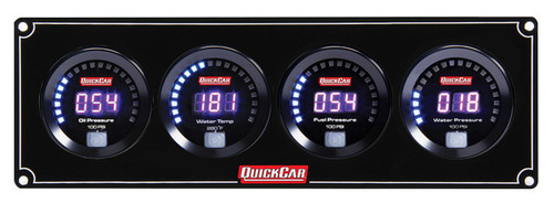 Quickcar Racing Products Digital 4 Gauge Panel Op/Wt/Fp100/Wp 67-4028