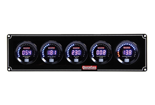 Quickcar Racing Products Digital 5-Gauge Panel Op/Wt/Ot/Fp/Volts 67-5037