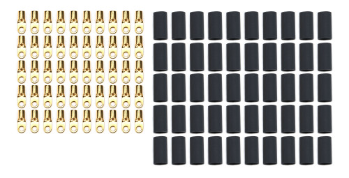 Quickcar Racing Products Ring Terminal #8 8 Ga W/Heat Shrink 50Pk 57-465-50