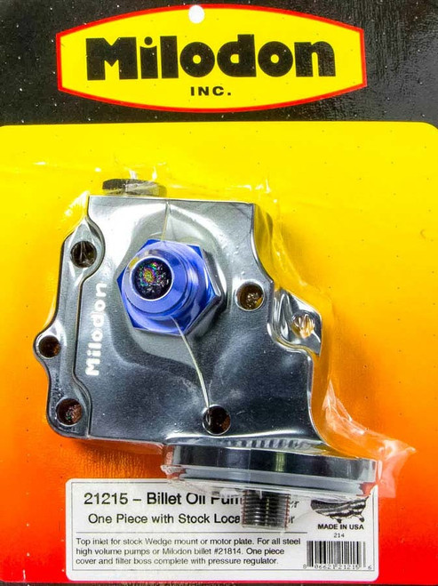Milodon Billet Oil Pump Cover & Filter Boss - Wedge 21215