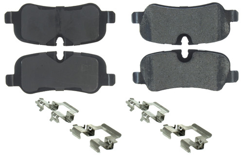 Centric Brake Parts Posi-Quiet Semi-Metallic Brake Pads With Hardwar 104.1099