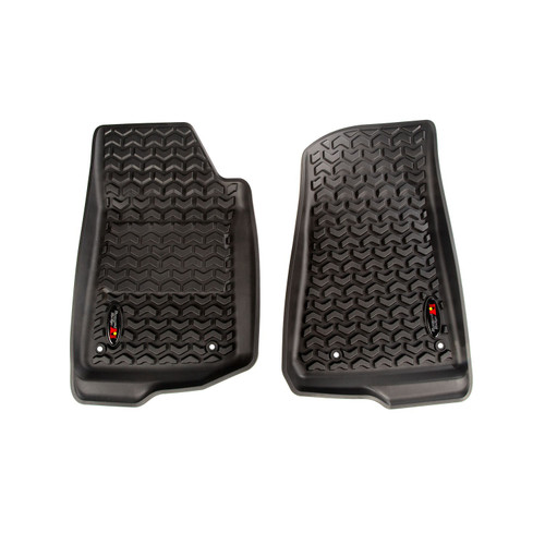 Rugged Ridge Front Floor Liners Black 18-  Jeep Wrangler Jl 12920.36