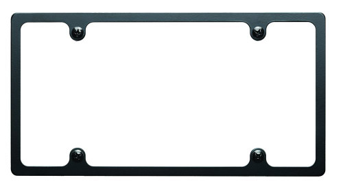 Billet Specialties License Plate Frame Slim Line Black Blk55020