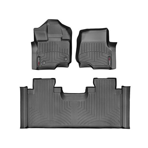 Weathertech Black Front And Rear Flo Orliners 15-  Ford F-150 44697-1-3