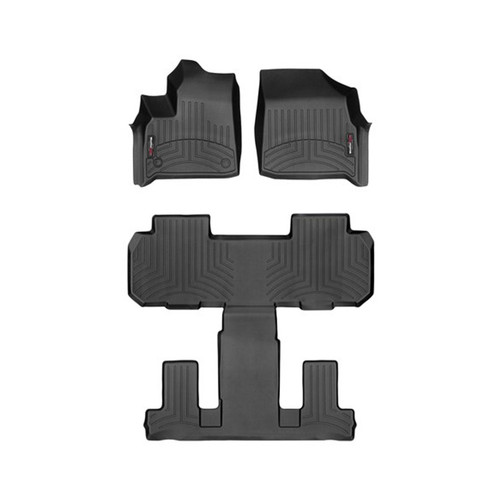 Weathertech Black Front And Rear Flo Orliners 18-   Traverse 441228-1-2