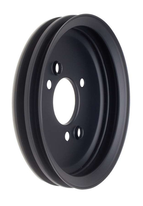 Trans-Dapt Bbc Swp Crankshaft Pulley 2 Groove Black 8616